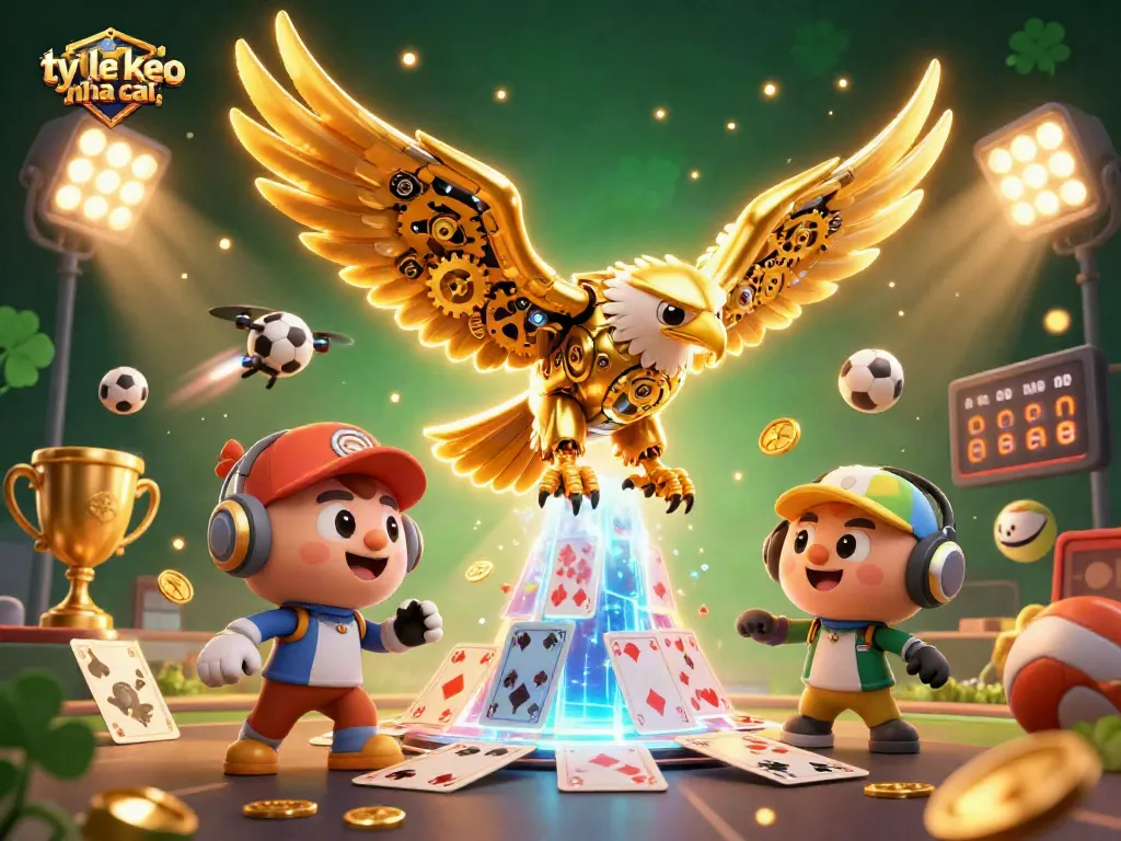 Engage with ty le keo nha cai for exciting sports betting action featuring a vibrant 3D illustration.